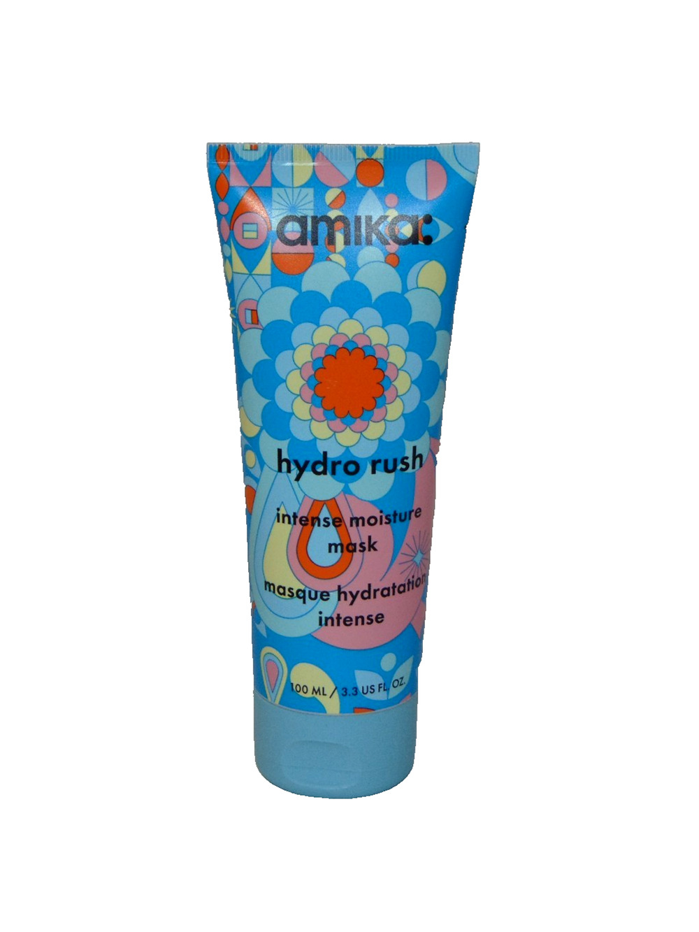 Amika Hydro Rush Intense Moisture Hair Mask 100mL 3.3oz Hyaluronic Acid New